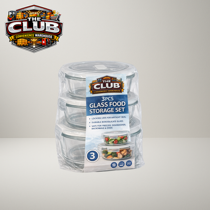 Borosilicate Glass Containers 3 in 1