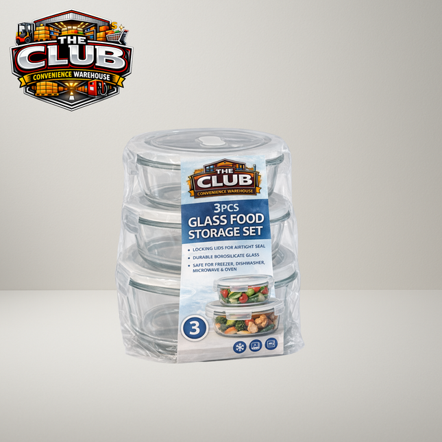 Borosilicate Glass Containers 3 in 1