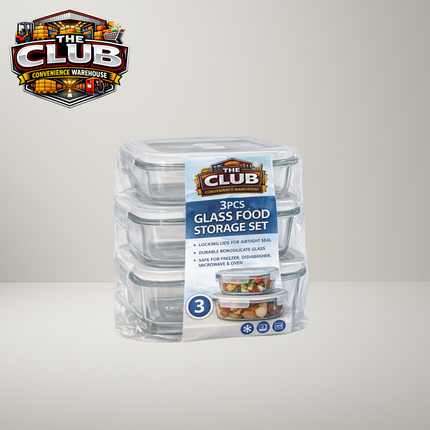 Borosilicate Glass Containers 3 in 1