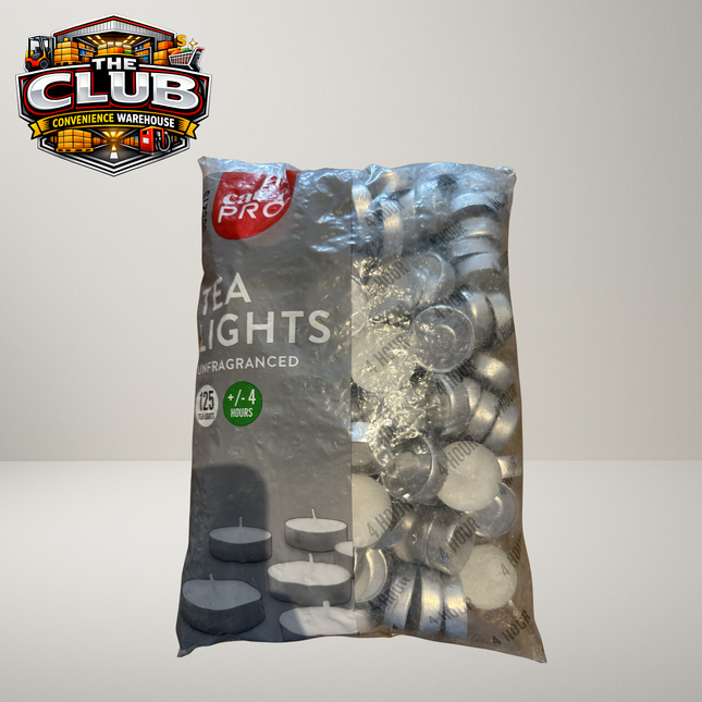 4HR Tea Lights (125 Pk)